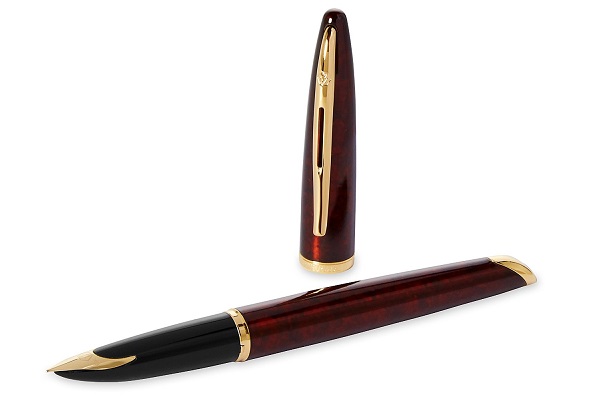Bút Waterman Carene Marine Amber Lacquer with Gold Trim - Ngòi M - Mực xanh - S0700880
